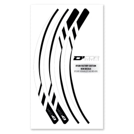 D'COR RIM DECALS WHITE 4 PC SET WHT RIM DECALS 4 PC SET 40-80-221