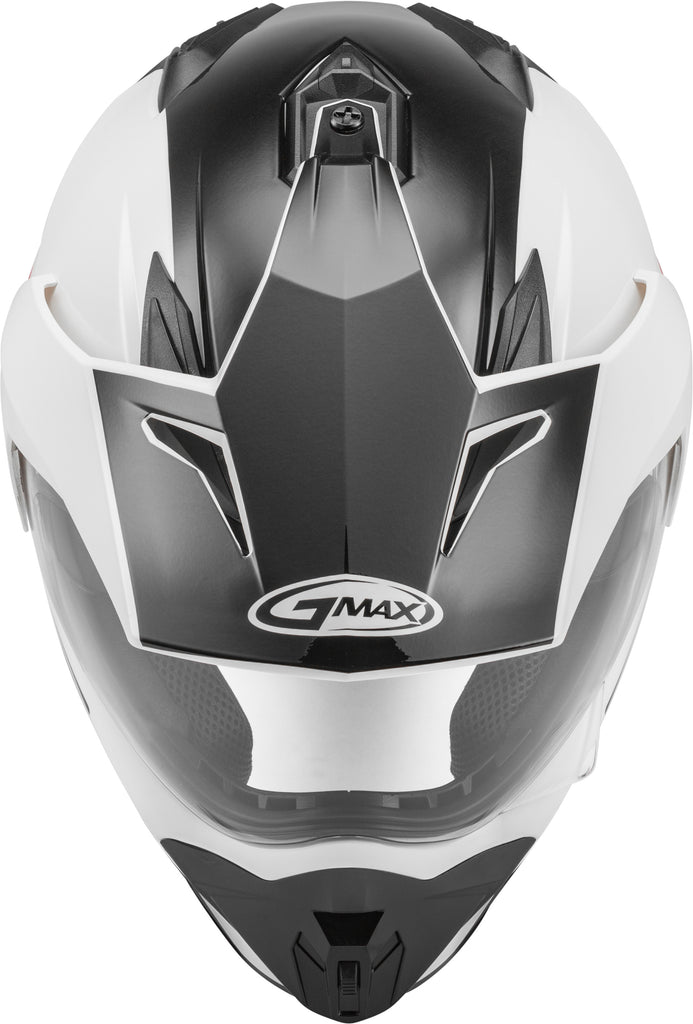 GMAX GM-11 DUAL-SPORT SCUD HELMET HELMET BLACK/WHITE/RED MD G1113355