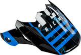 FLY RACING F2 CARBON GRANITE HELMET VISOR BLUE/BLACK/WHITE 73-46260