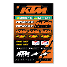 Load image into Gallery viewer, D'COR KTM RACING DECAL SHEET 12 MIL KTM RACING DECAL SHEET 40-30-102
