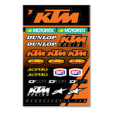 D'COR KTM RACING DECAL SHEET 12 MIL KTM RACING DECAL SHEET 40-30-102
