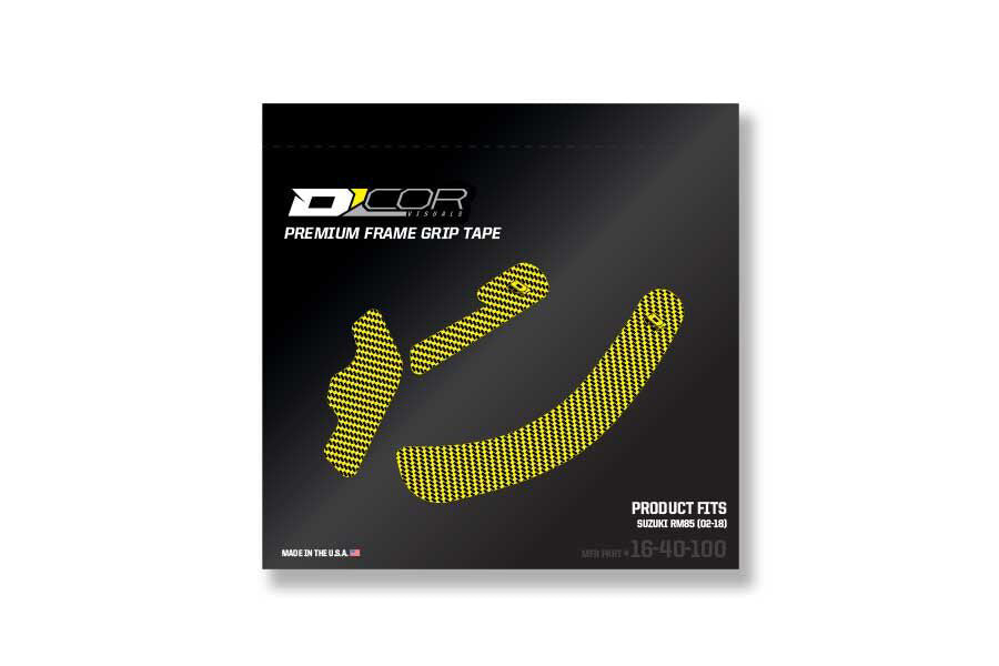 D'COR FRAME GRIP GUARD DECAL YELLOW 16-40-100