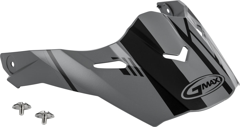 GMAX VISOR W/SCREWS EPIC MATTE GREY/BLACK AT-21S/Y G021070