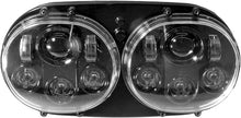 Load image into Gallery viewer, CYRON HEADLIGHT DUAL BLACK ROAD GLIDE 04-13` ABIG5D-A6K