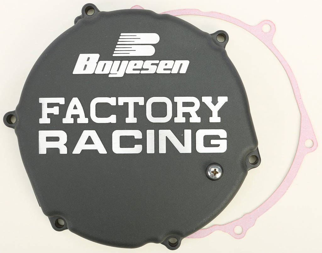 BOYESEN FACTORY RACING CLUTCH COVER BLACK CC-12B