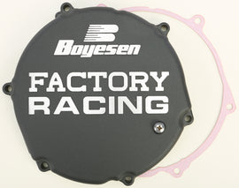 BOYESEN FACTORY RACING CLUTCH COVER BLACK CC-12B
