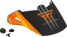 Load image into Gallery viewer, FLY RACING KINETIC COLD WEATHER VISOR MATTE ORANGE/BLACK/WHITE 73-88190