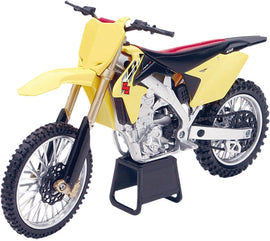 NEW-RAY REPLICA 1:12 RACE BIKE 14 SUZUKI RMZ4540 YELLOW 57643