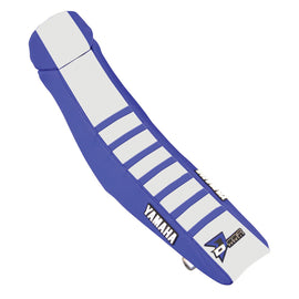 D'COR SEAT COVER BLUE/WHITE BLUE RIBS YZF250/450 30-50-466