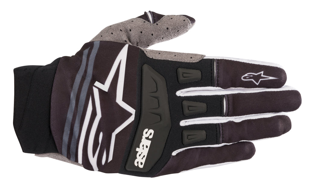 ALPINESTARS TECHSTAR GLOVES BLACK/WHITE 2X 3561019-12-XXL