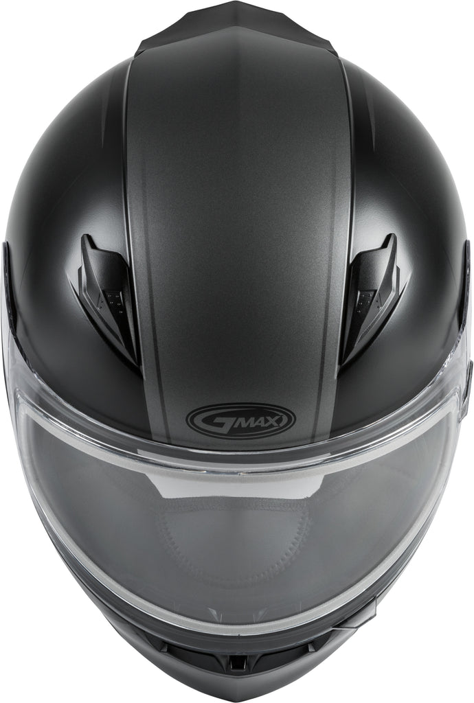 GMAX FF-49S HAIL SNOW HELMET W/ELEC SHIELD MATTE BLACK/GREY SM G4491504