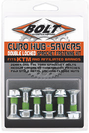 BOLT EURO STYLE HUB-SAVERS DOUBLE LOCKED SPROCKET FASTENING KIT 2008-HS.EU