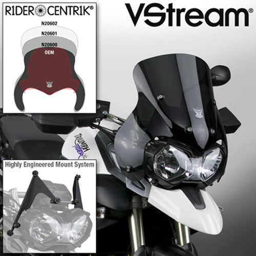 NATIONAL CYCLE VSTREAM SPORT WINDSCREEN DARK SMOKE N20600