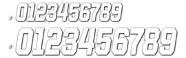D'COR #3 WHITE 6 RACE SERIES 3/PK 45-36-3