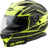 GMAX MD-01 MODULAR STEALTH HELMET MATTE BLACK/HI-VIS YELLOW XS G1011683