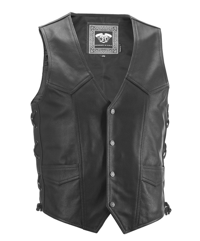 HIGHWAY 21 SIX SHOOTER VEST BLACK XL #6049 489-1070~5-atv motorcycle utv parts accessories gear helmets jackets gloves pantsAll Terrain Depot