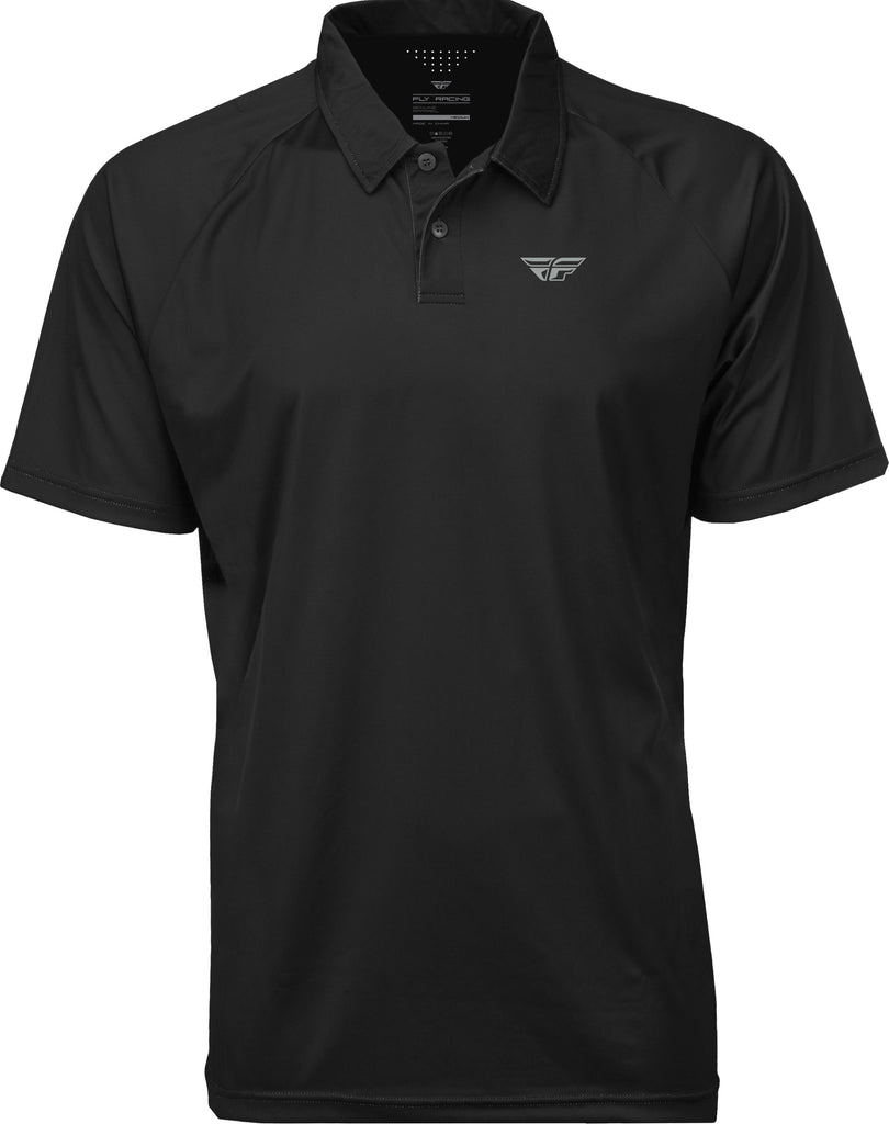 FLY RACING FLY POLO SHIRT BLACK MD 352-6210M