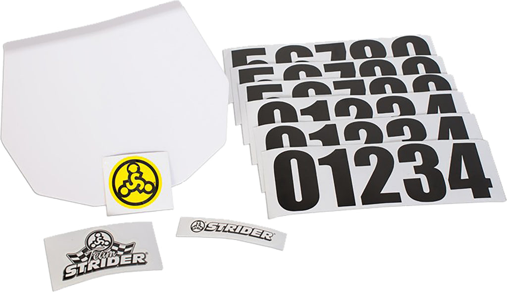 STRIDER NUMBER PLATE KIT REPLACEMENT PPLATE-12