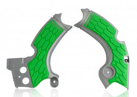 ACERBIS X-GRIP FRAME GUARD SILVER/GREEN 2657591417