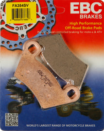 EBC BRAKE PADS FA354SV-atv motorcycle utv parts accessories gear helmets jackets gloves pantsAll Terrain Depot