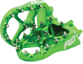 FLO MOTORSPORTS PRO SERIES FOOT PEGS GREEN FPEG-792G-atv motorcycle utv parts accessories gear helmets jackets gloves pantsAll Terrain Depot