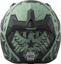 FLY RACING REVOLT LIBERATOR HELMET MATTE BLACK/GREEN XS 73-8374-1