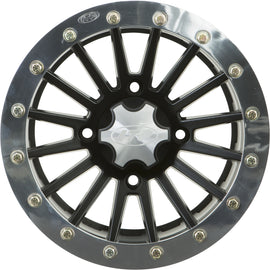 ITP SD DUAL BDLK 14X7 4/156 4+3 M.BLK - POLISHED RING 1428532536B