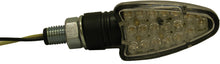 Load image into Gallery viewer, DMP LONG ARROW 8 LED MARKER LIGHTS BLACK W/AMBER LENS 900-0051