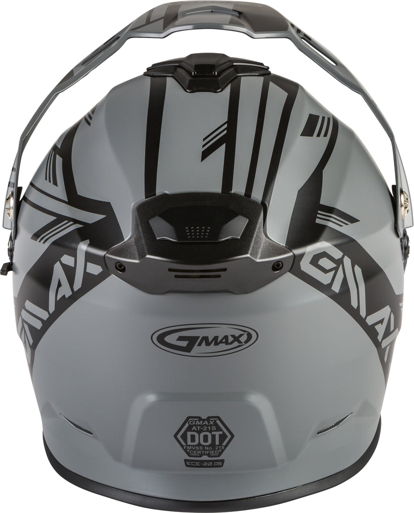 GMAX AT-21S EPIC SNOW HELMET W/ELEC SHIELD MATTE GREY/BLACK MD G4211505