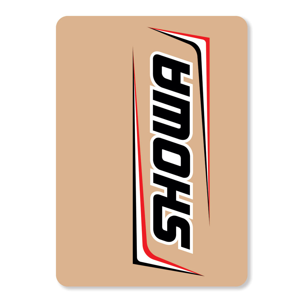 D'COR SHOWA UPPER FORK DECALS BLACK/WHITE 40-80-116