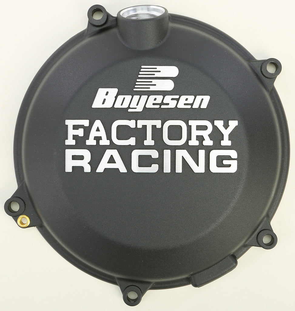 BOYESEN FACTORY RACING CLUTCH COVER BLACK CC-45AB
