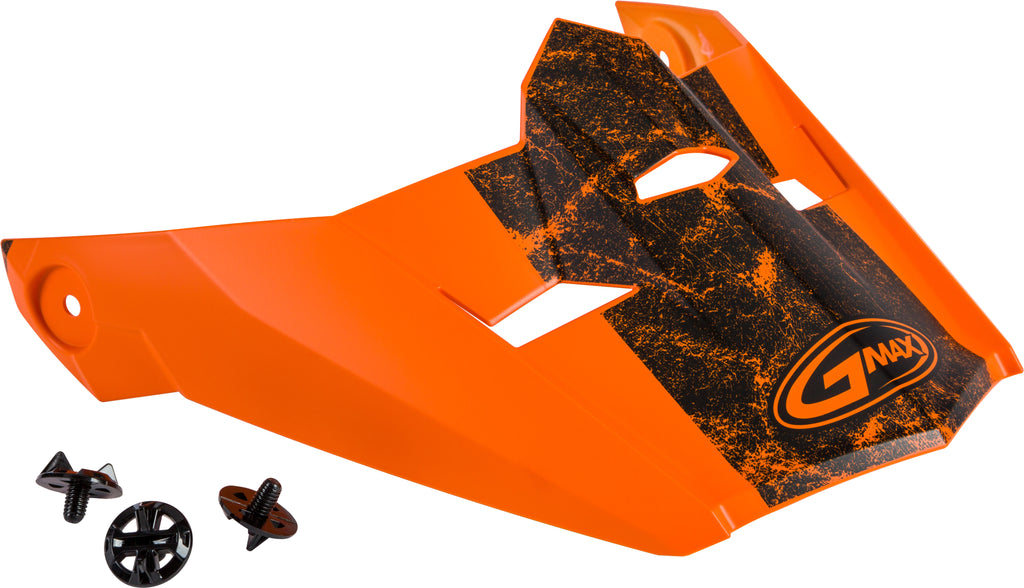 GMAX VISOR W/SCREWS DOMINANT MX-46 MATTE ORANGE/BLACK MD-2X G046898