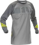 FLY RACING WINDPROOF JERSEY GREY/HI-VIS MD 370-8018M