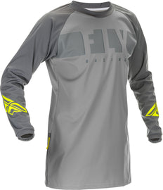 FLY RACING WINDPROOF JERSEY GREY/HI-VIS XL 370-8018X