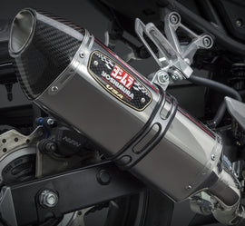 YOSHIMURA EXHAUST SIGNATURE R-77 SLIP-ON SS-SS-CF 12551E0520