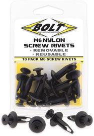 BOLT M6 SCREW RIVET KIT 10/PK 2005-6SCRW
