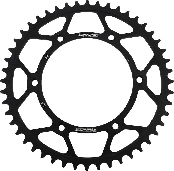 SUPERSPROX STEEL SPROCKET 48T BLACK RFE-245-48-BLK