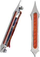 Load image into Gallery viewer, ACCUTRONIX TRIBAL BAG LIGHTS CHROME W/AMBER LENS BL02-LSC