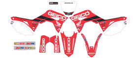 D'COR COMPLETE KIT 19 GEICO HONDA CRF 450 WHITE BG 20-10-969