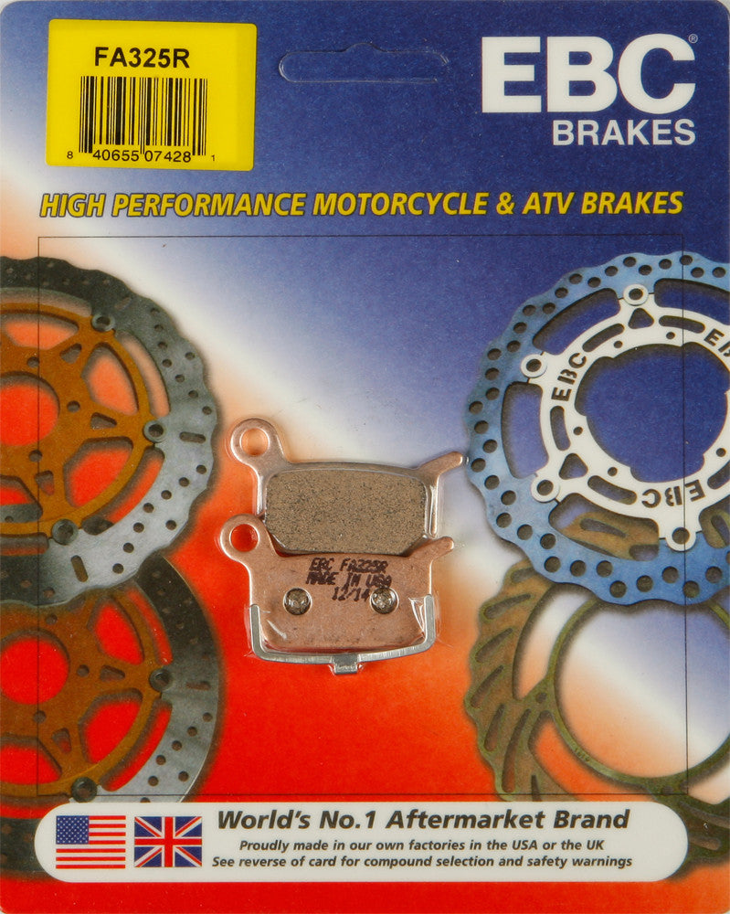 EBC BRAKE PADS FOR 09-10 KTM 65SX/XC 15-357R FA325R-atv motorcycle utv parts accessories gear helmets jackets gloves pantsAll Terrain Depot