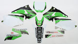 D'COR KAWASAKI RACELINE GRAPHICS COMPLETE KIT WHITE 20-20-125