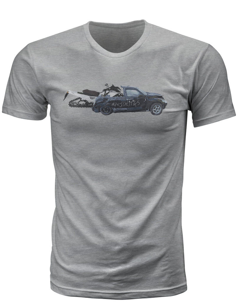 FLY RACING FLY PRIORITIES TEE HEATHER MD 351-0816M
