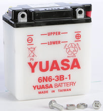 Load image into Gallery viewer, YUASA BATTERY 6N6-3B-1 CONVENTIONAL YUAM2663B-atv motorcycle utv parts accessories gear helmets jackets gloves pantsAll Terrain Depot