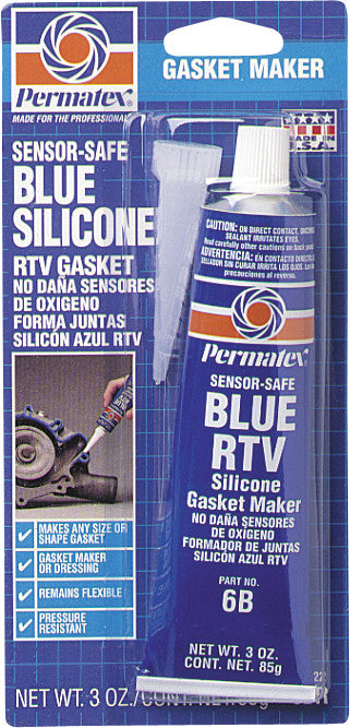 PERMATEX BLUE RTV SILICONE 3OZ 80022