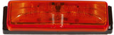 BLUHM TRAILER LIGHT LARGE RECTANGLE 12-LED RED BL-TRLEDSLR