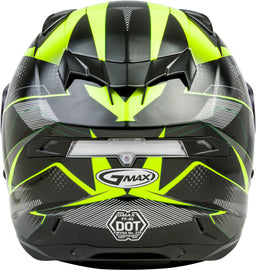 GMAX FF-98 FULL-FACE APEX HELMET BLACK/HI-VIS SM G1981684