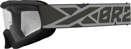 EKS BRAND YOUTH XGROM BLACK/SILVER CLEAR LENS 067-30320