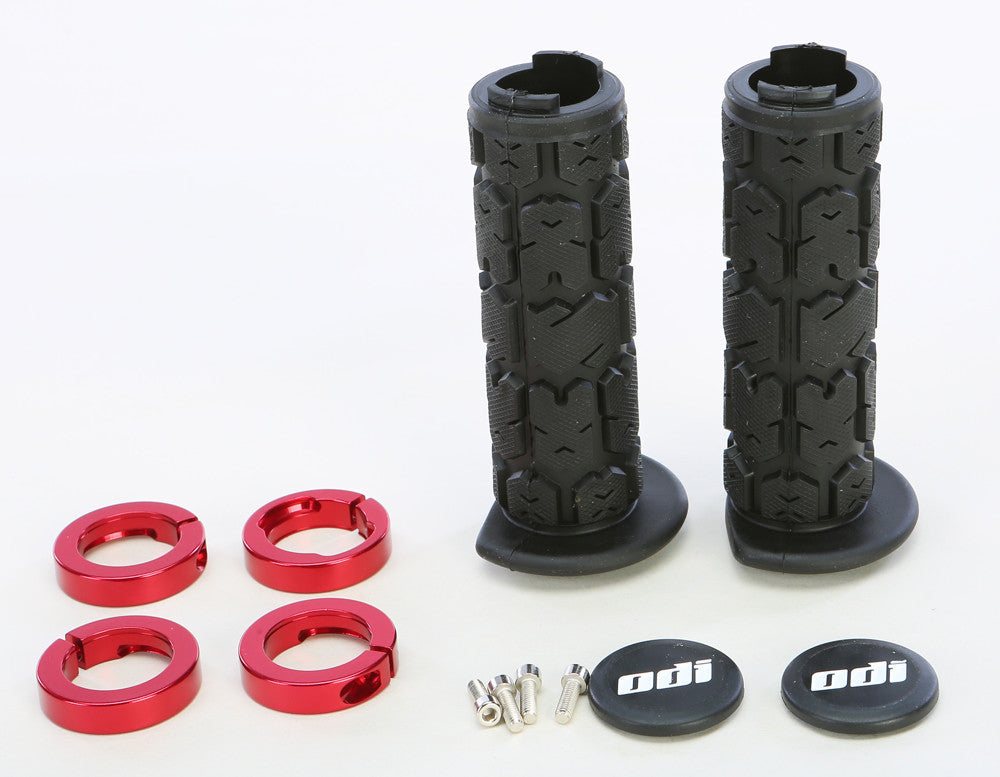 ODI ATV ROGUE LOCKON GRIP 120MM BLACK/RED J31RGB-R-atv motorcycle utv parts accessories gear helmets jackets gloves pantsAll Terrain Depot