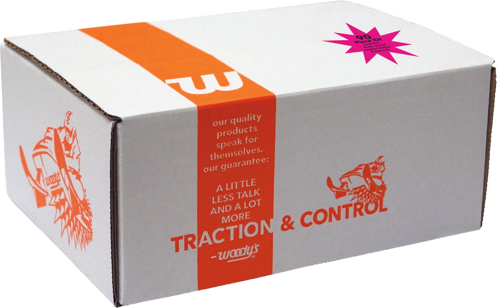 WOODYS GRAND MASTER KIT STUDS/ BACKERS/ NUTS 90/PK GMPK-1325-90