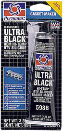 PERMATEX ULTRA BLACK HI-TEMP RTV SILICONE GASKET MAKER 3.35 OZ 82180
